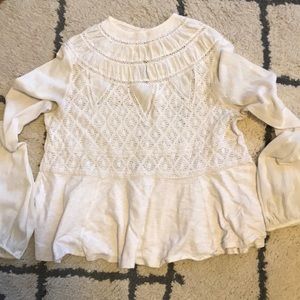 Free people high neck blouse